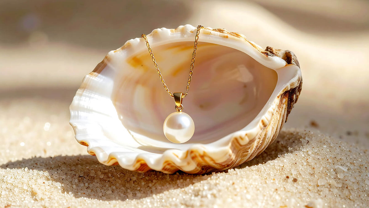 A jewel in a sea shell