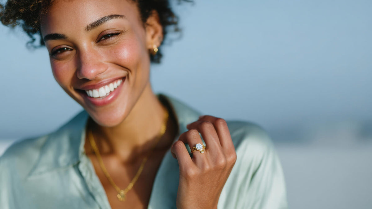 Women wearing a beautiful ring