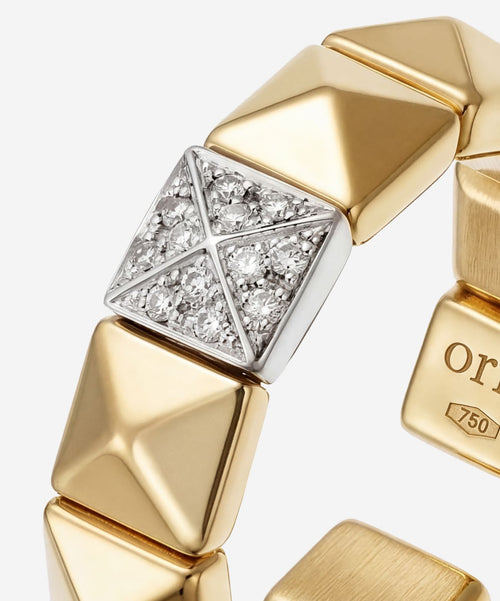 Linked Charm Ring