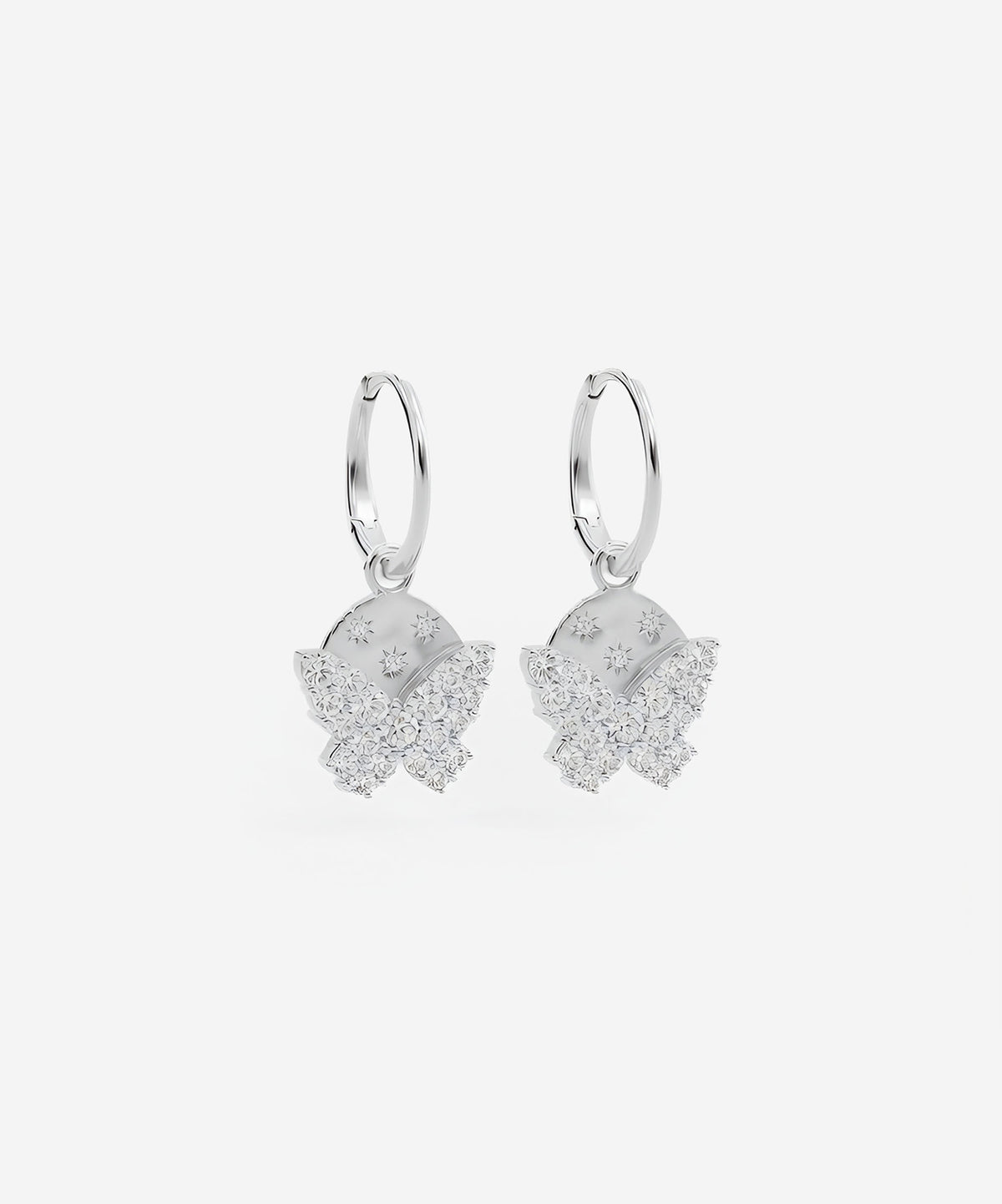 Double Charm Hoops