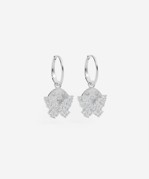 Double Charm Hoops