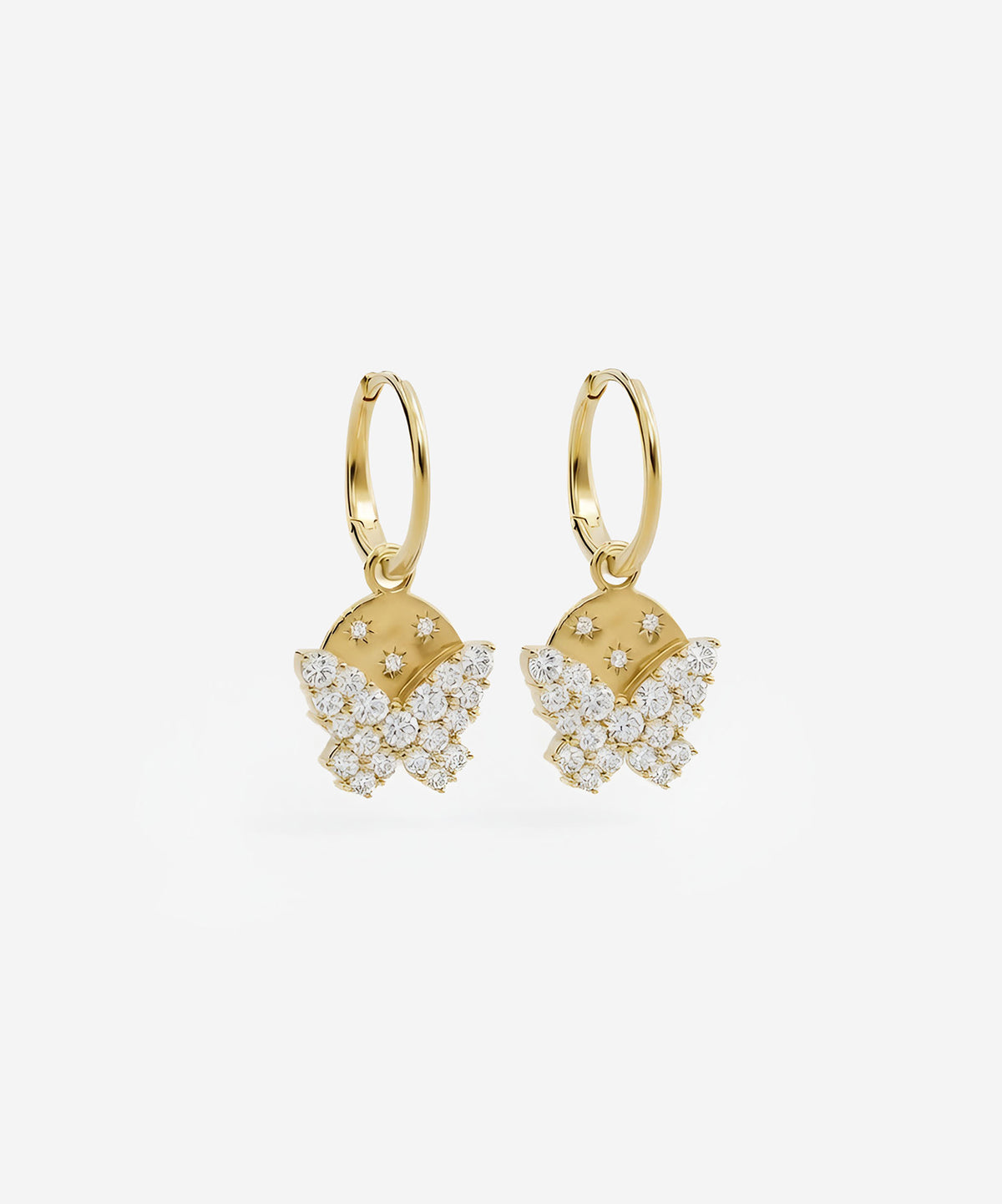 Double Charm Hoops