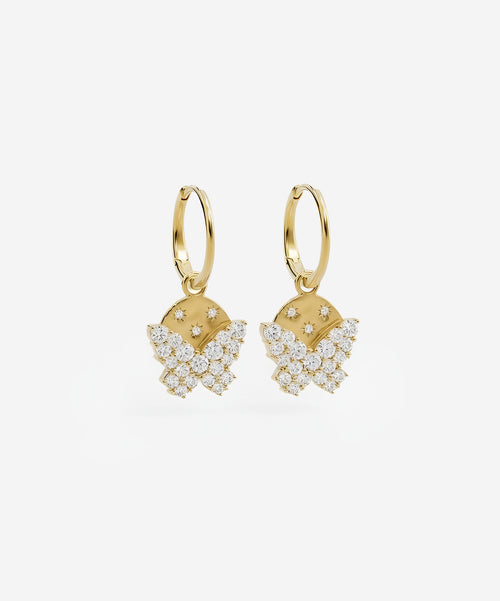 Double Charm Hoops